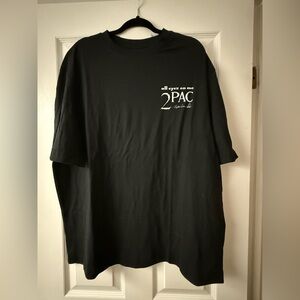 2PAC Black Graphic Short Sleeve Tee